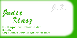 judit klasz business card